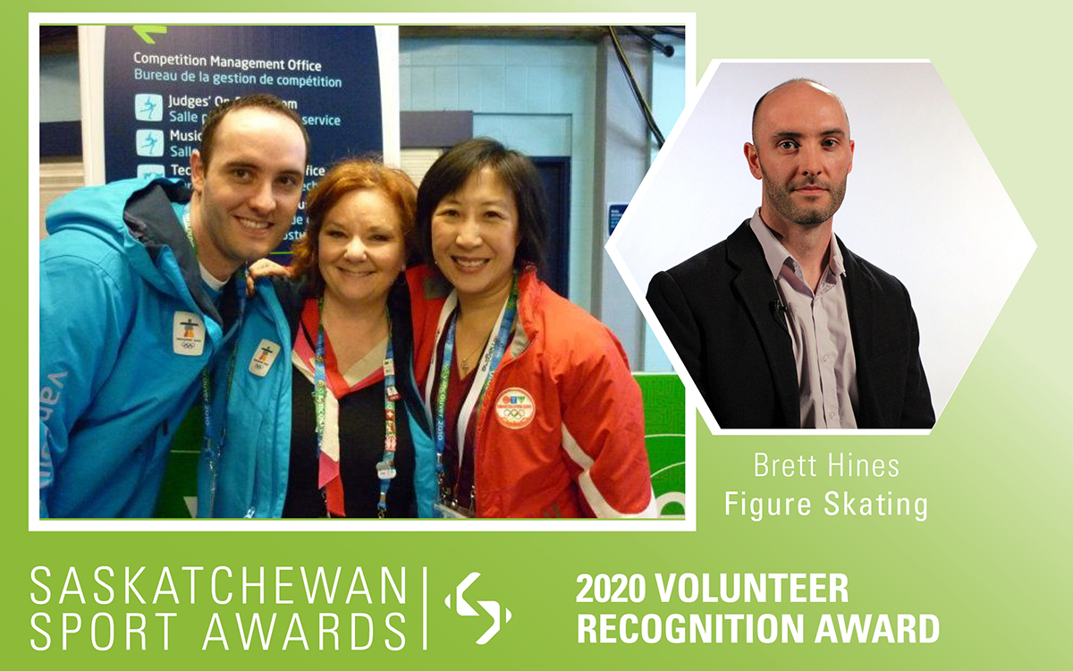 Trusted figure skating official, Brett Hines, honoured with Volunteer Recognition Award