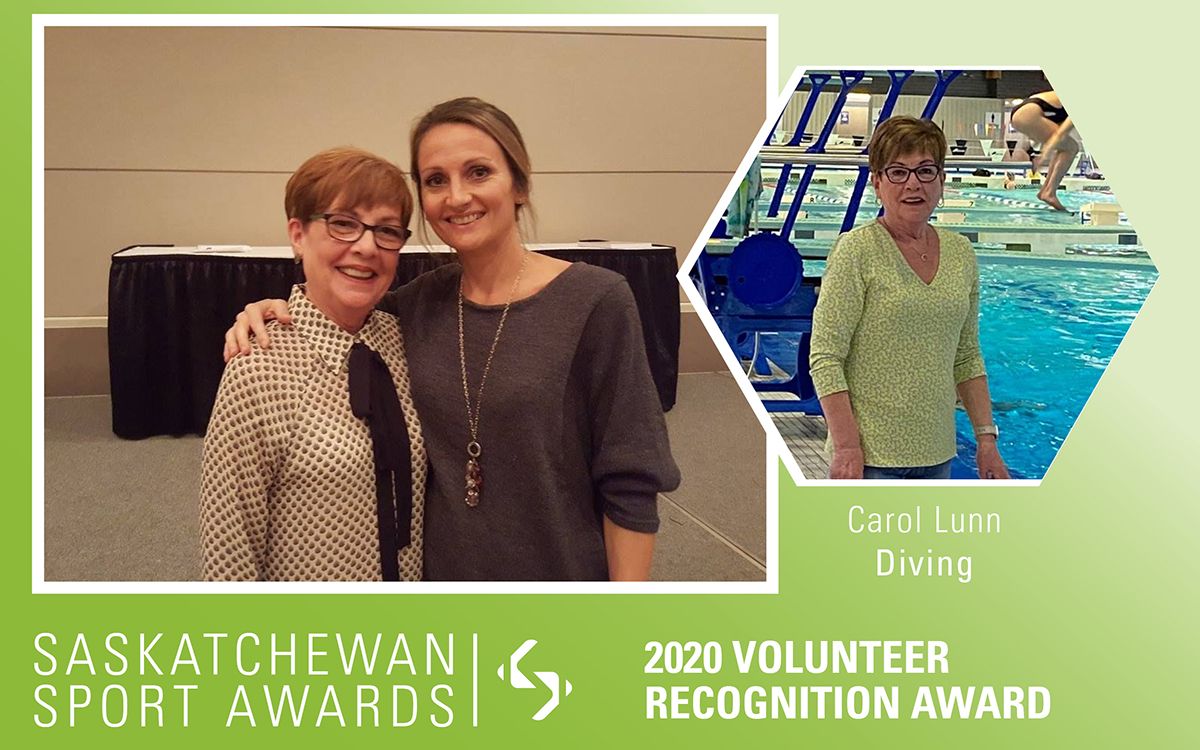 Long-serving diving board member, Carol Lunn, honoured with Volunteer Recognition Award