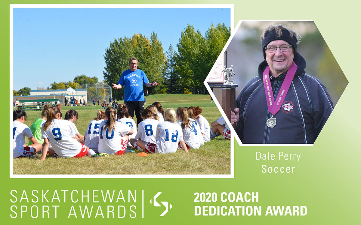 Soccer’s Dale Perry honoured with Coach Dedication Award
