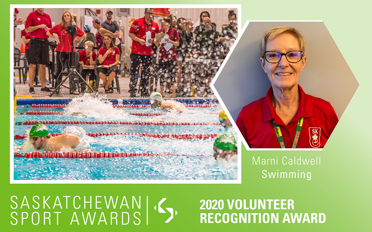 Trusted swimming official, Marni Caldwell, honoured with Volunteer Recognition Award
