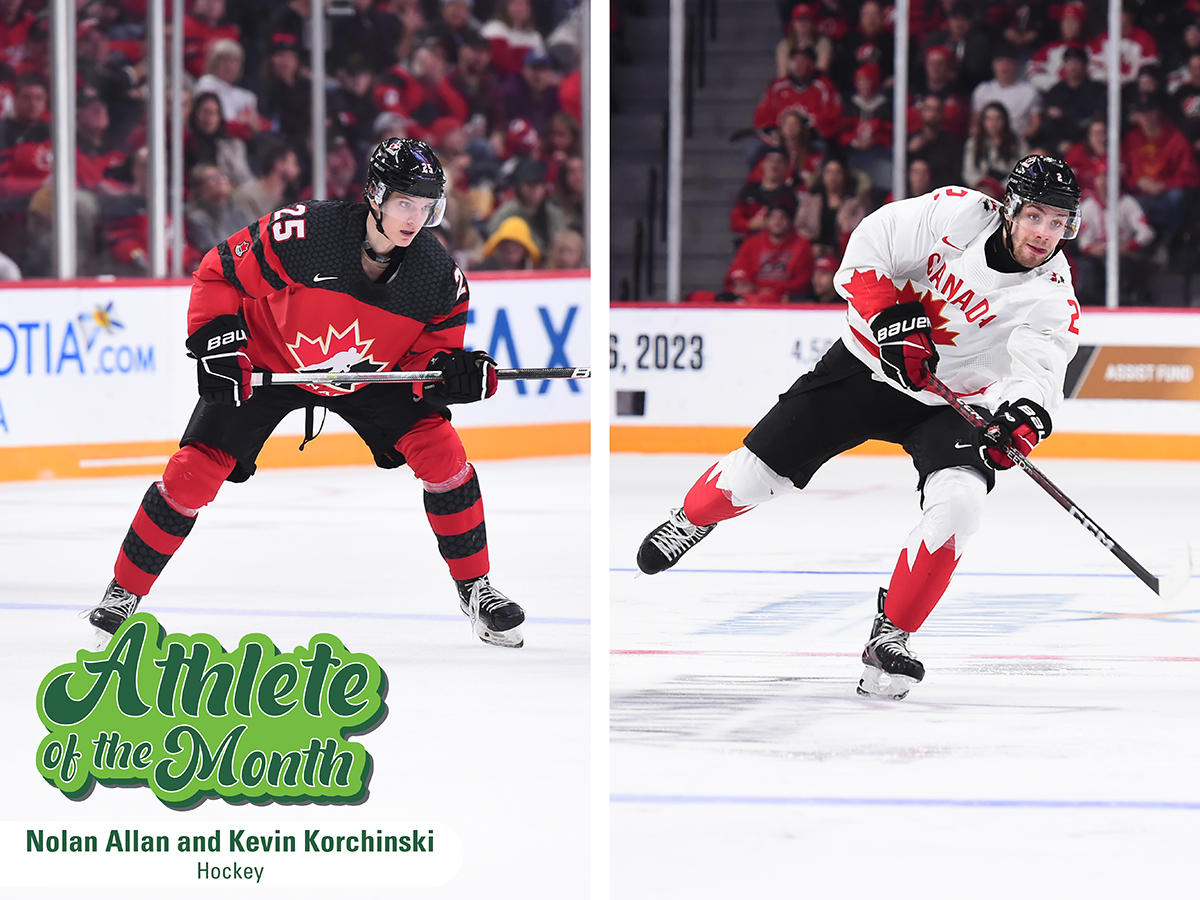 Allan and Korchinski team up to earn January Athlete of the Month honours