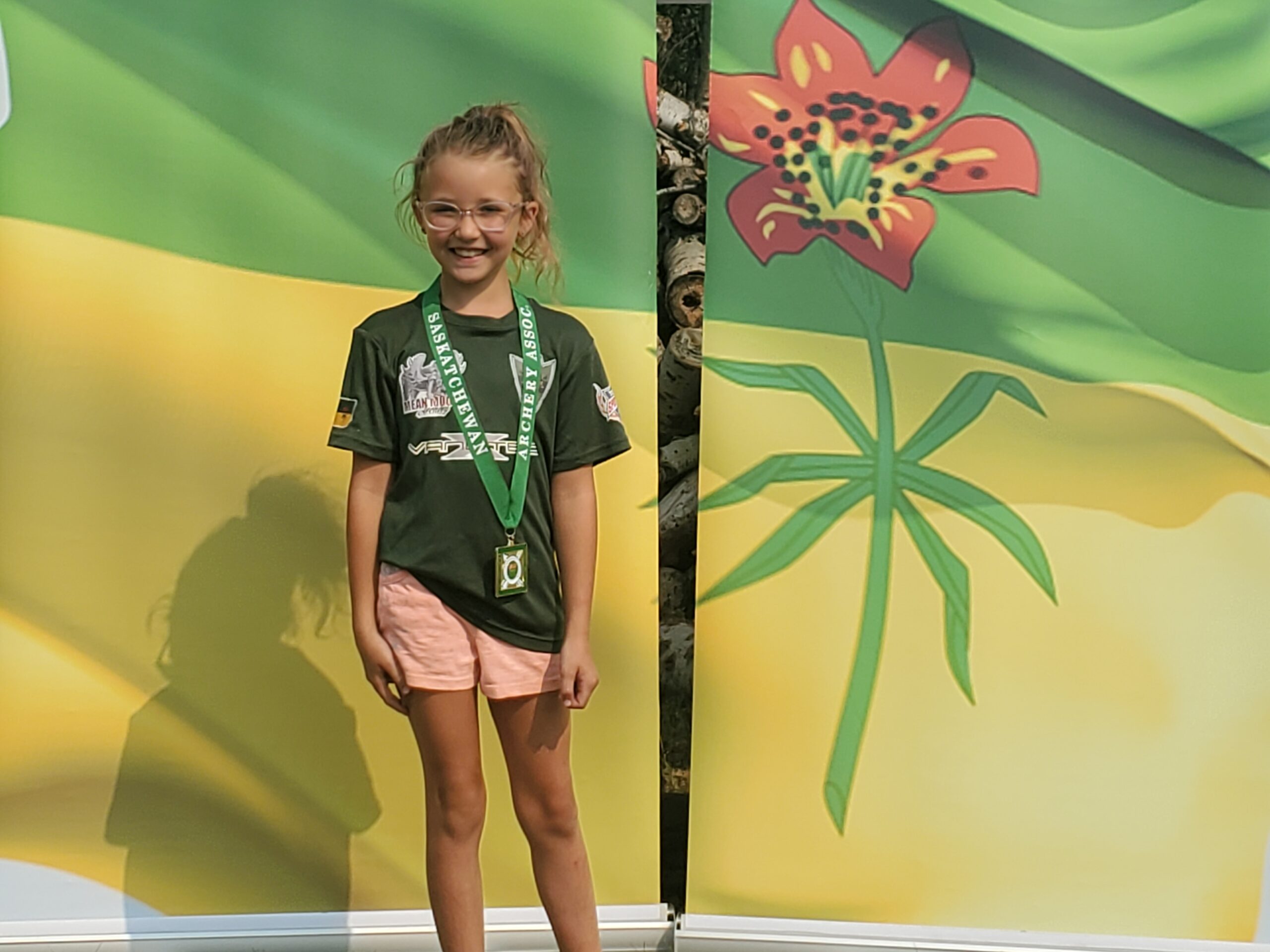 Nine-year-old archer Ember Frigon setting sights high
